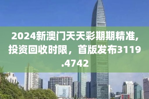2024新澳门天天彩期期精准,投资回收时限，首版发布3119.4742