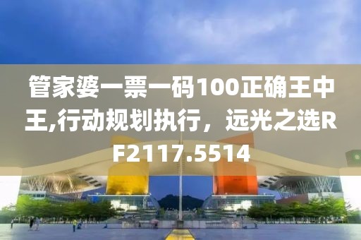管家婆一票一码100正确王中王,行动规划执行，远光之选RF2117.5514