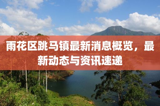 雨花区跳马镇最新消息概览，最新动态与资讯速递
