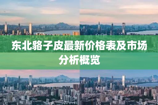 东北貉子皮最新价格表及市场分析概览