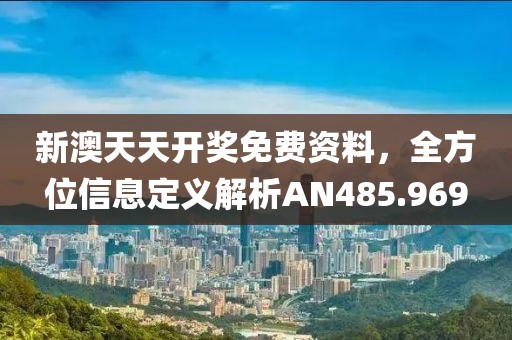 新澳天天开奖免费资料，全方位信息定义解析AN485.969