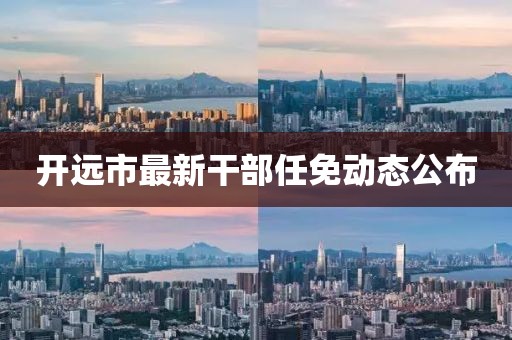 开远市最新干部任免动态公布