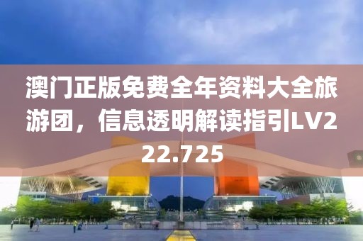 澳门正版免费全年资料大全旅游团，信息透明解读指引LV222.725