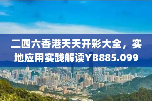 二四六香港天天开彩大全，实地应用实践解读YB885.099