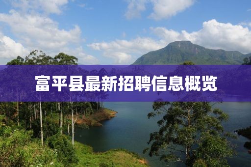 富平县最新招聘信息概览