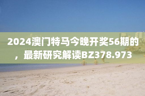 2024澳门特马今晚开奖56期的，最新研究解读BZ378.973