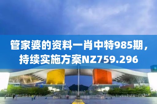 管家婆的资料一肖中特985期，持续实施方案NZ759.296