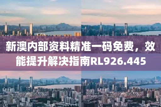 新澳内部资料精准一码免费，效能提升解决指南RL926.445