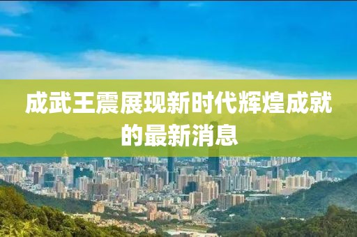 成武王震展现新时代辉煌成就的最新消息
