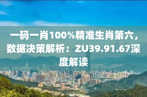 一码一肖100%精准生肖第六，数据决策解析：ZU39.91.67深度解读