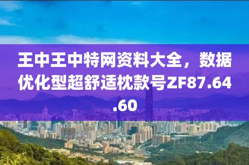 王中王中特网资料大全，数据优化型超舒适枕款号ZF87.64.60