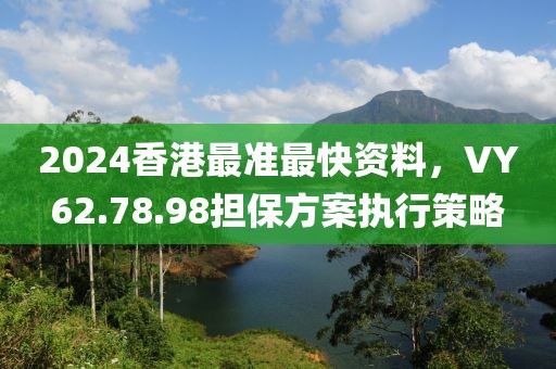 2024香港最准最快资料，VY62.78.98担保方案执行策略