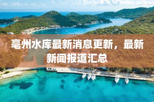 亳州水库最新消息更新，最新新闻报道汇总