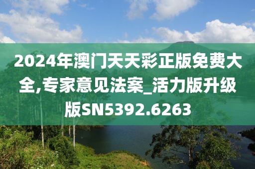 2024年澳门天天彩正版免费大全,专家意见法案_活力版升级版SN5392.6263