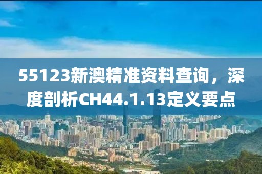 55123新澳精准资料查询，深度剖析CH44.1.13定义要点