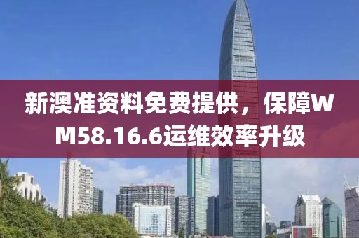 新澳准资料免费提供，保障WM58.16.6运维效率升级