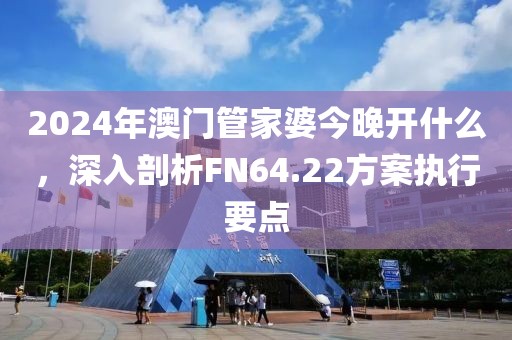 2024年澳门管家婆今晚开什么，深入剖析FN64.22方案执行要点