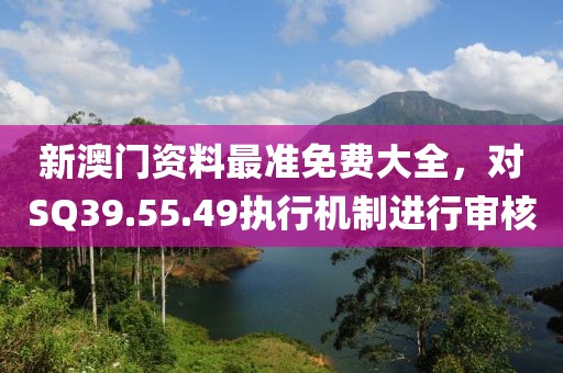 新澳门资料最准免费大全，对SQ39.55.49执行机制进行审核
