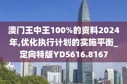 澳门王中王100%的资料2024年,优化执行计划的实施平衡_定向特版YD5616.8167