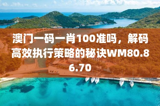 澳门一码一肖100准吗，解码高效执行策略的秘诀WM80.86.70