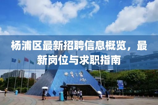 杨浦区最新招聘信息概览，最新岗位与求职指南