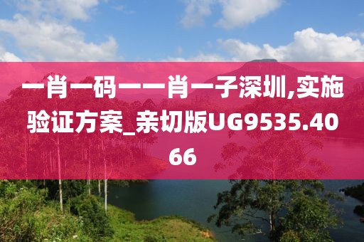 一肖一码一一肖一子深圳,实施验证方案_亲切版UG9535.4066
