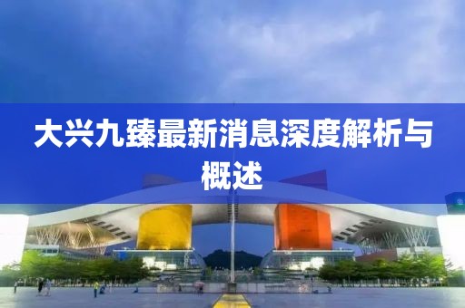 大兴九臻最新消息深度解析与概述