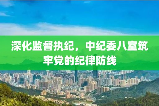 深化监督执纪，中纪委八室筑牢党的纪律防线