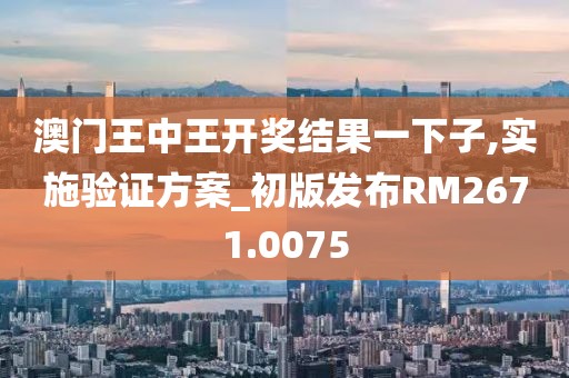 澳门王中王开奖结果一下子,实施验证方案_初版发布RM2671.0075